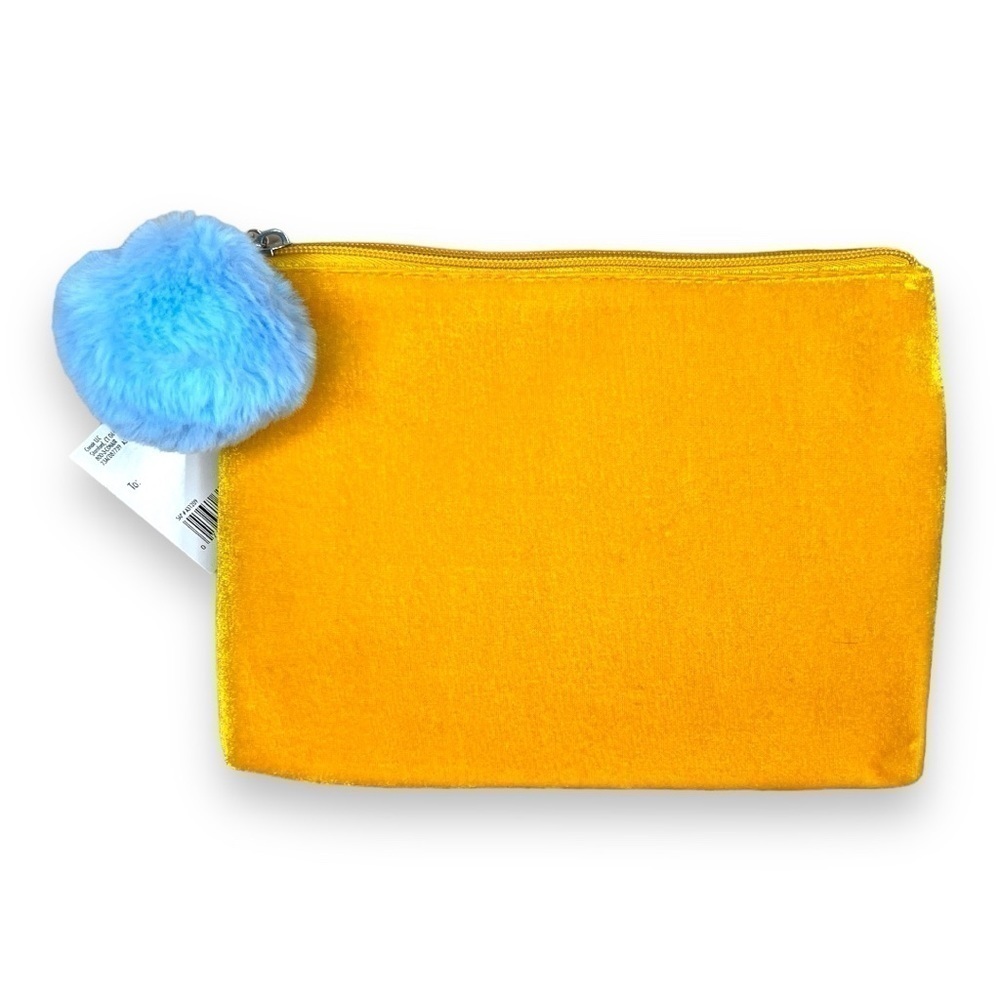 NEW CONAIR GOLD VELOUR COSMETIC BAG TRAVEL NWT